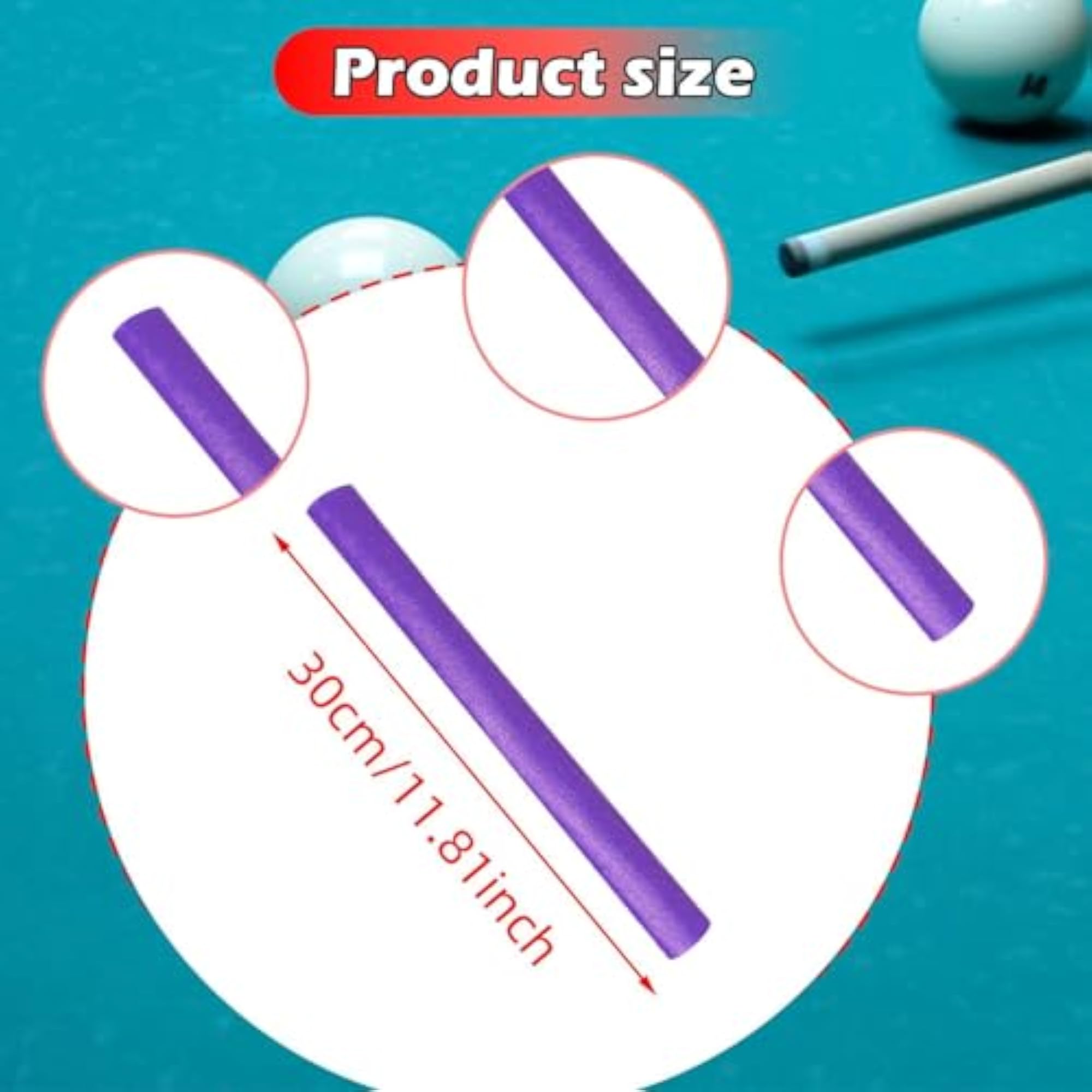 30cm Pool Cue Hand Grip Wrap